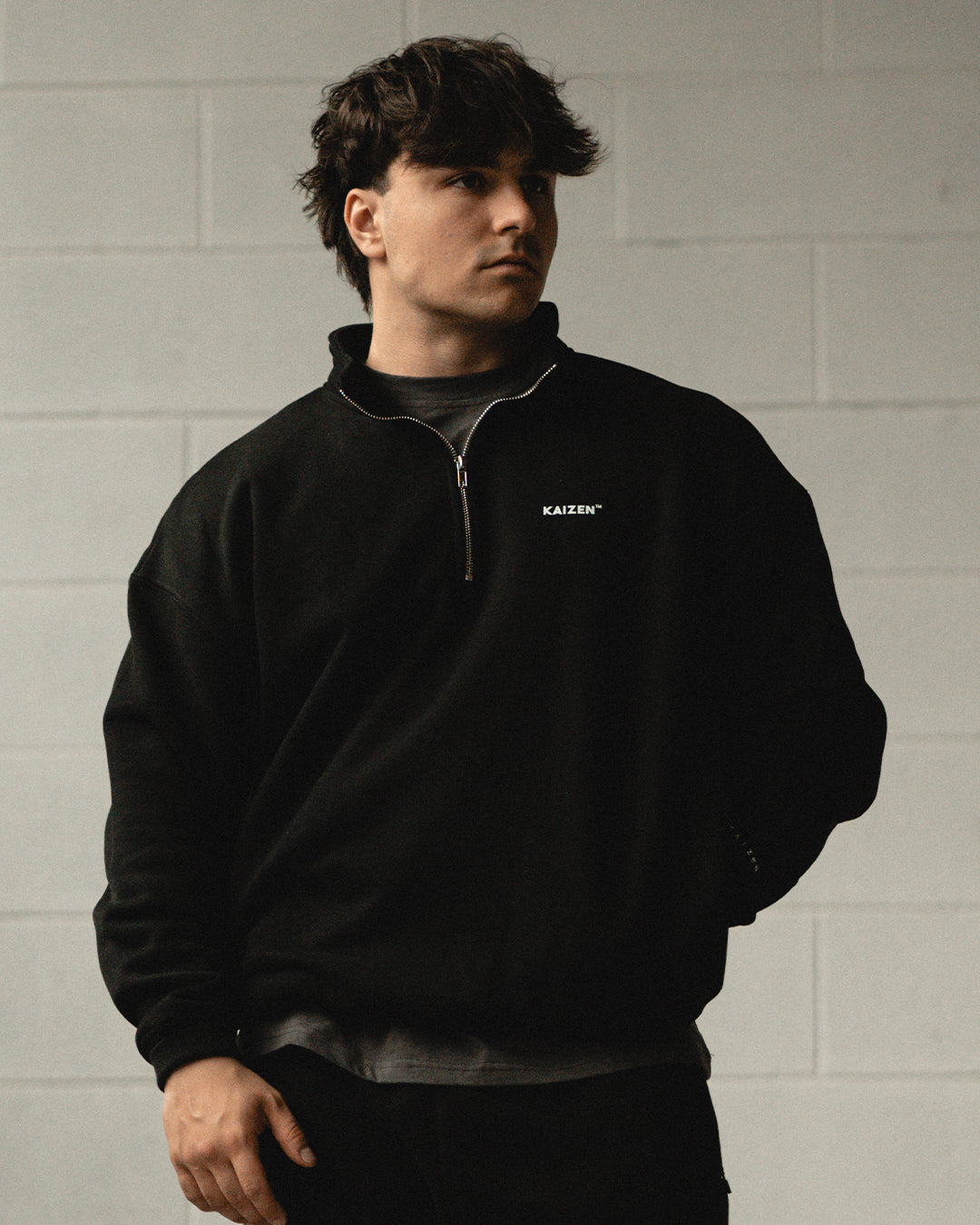 TEAM KAIZEN™ OVERSIZE 1/4 ZIP PULLOVER