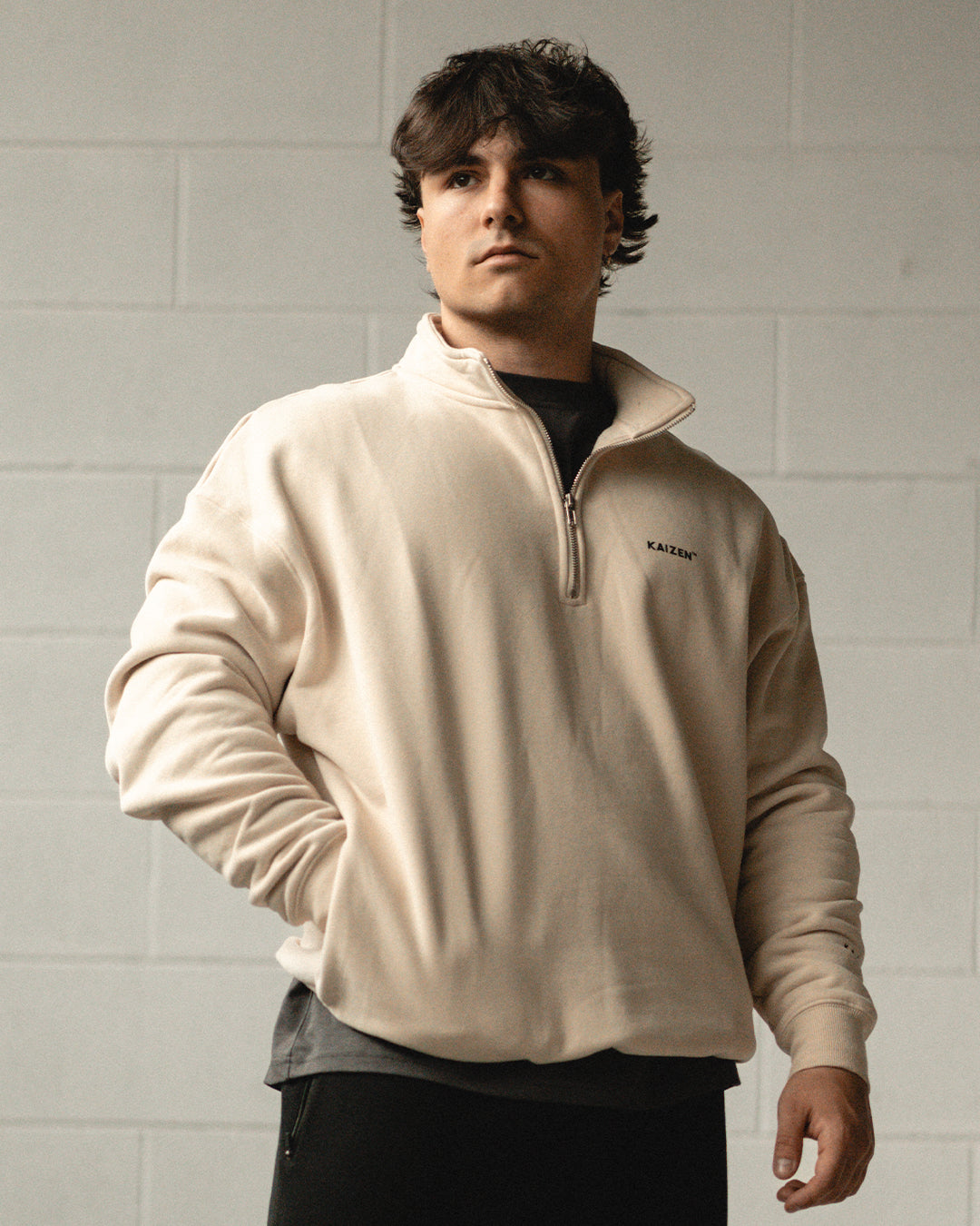 TEAM KAIZEN™ OVERSIZE 1/4 ZIP PULLOVER