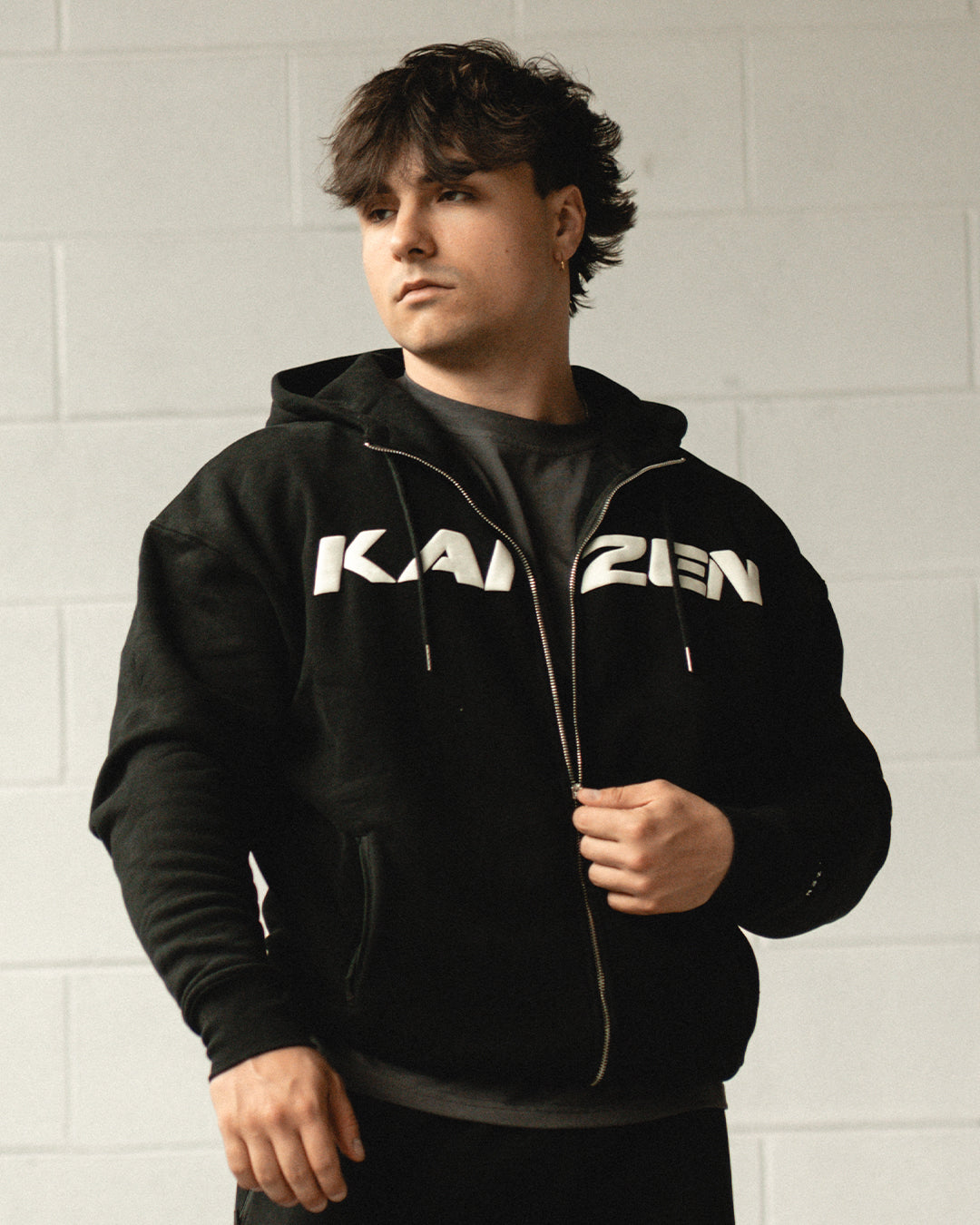 TEAM KAIZEN™ OVERSIZE FULL ZIP HOODIE