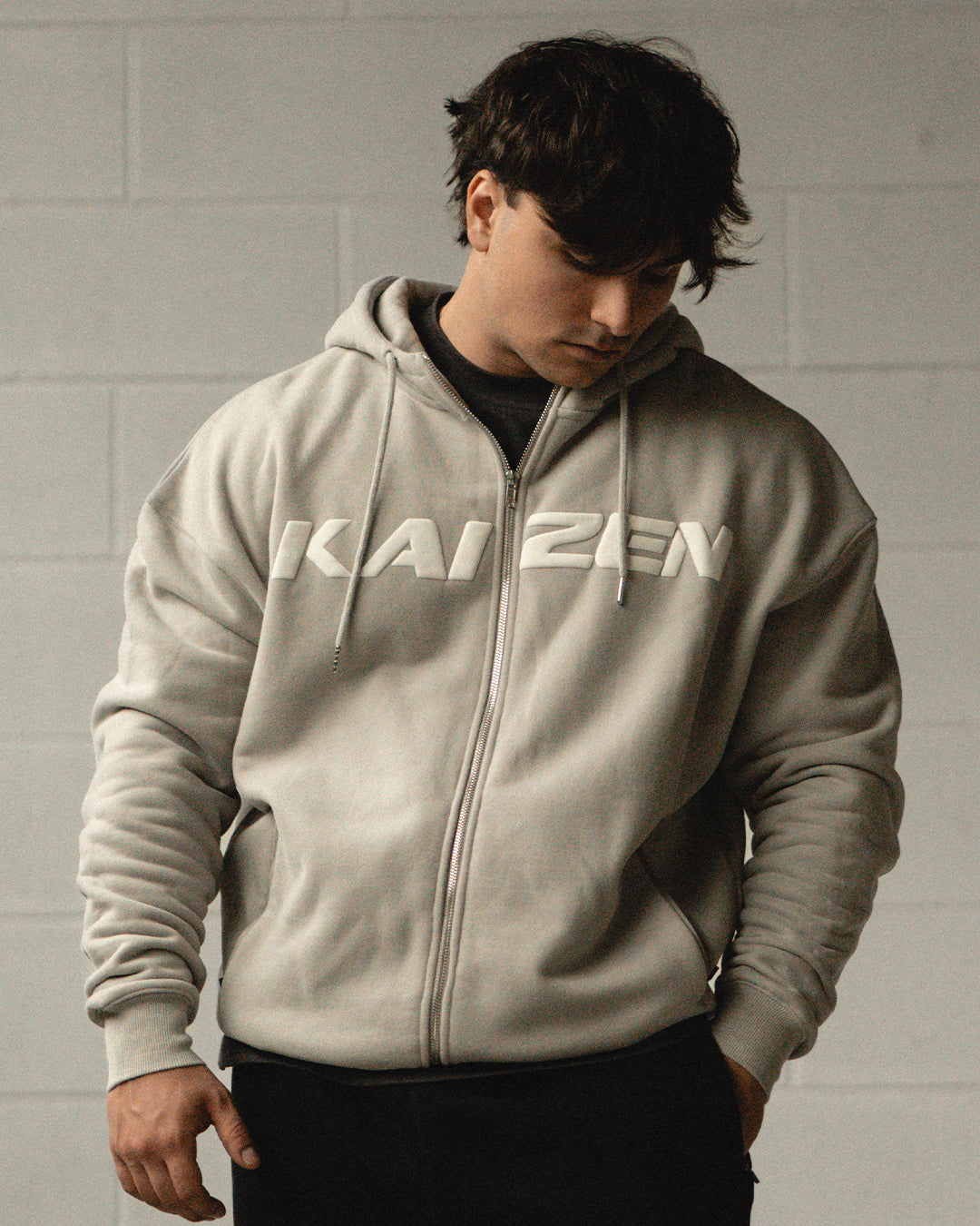 TEAM KAIZEN™ OVERSIZE FULL ZIP HOODIE