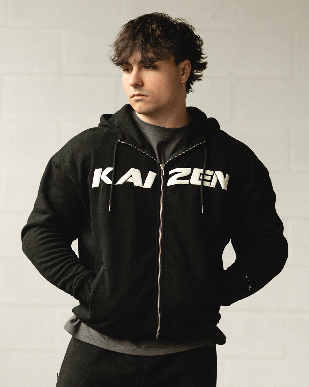 TEAM KAIZEN™ OVERSIZE FULL ZIP HOODIE