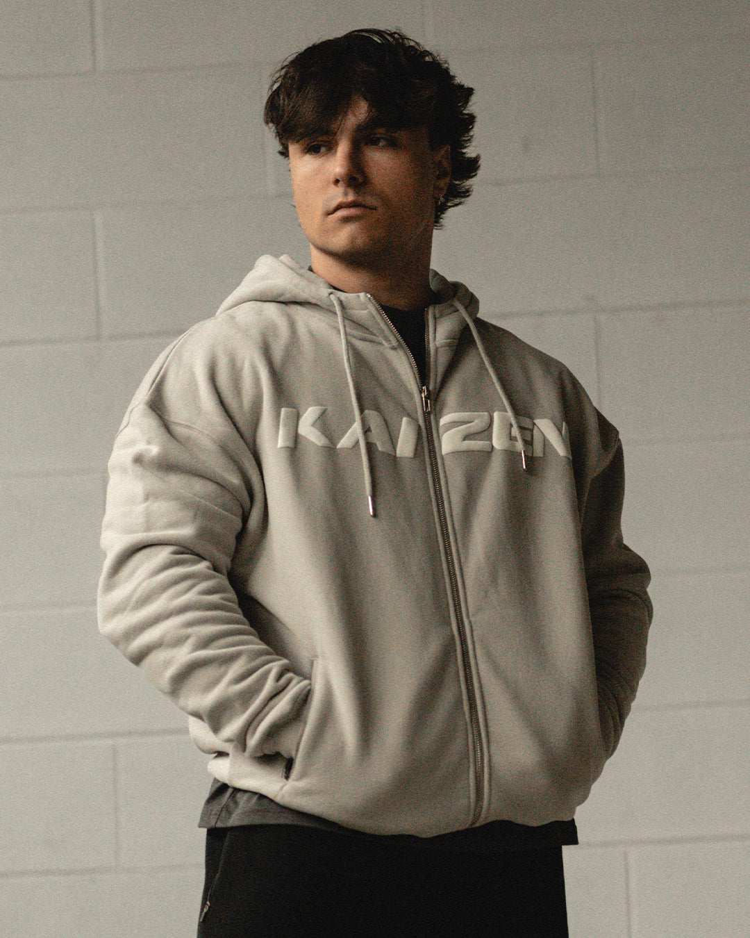 TEAM KAIZEN™ OVERSIZE FULL ZIP HOODIE
