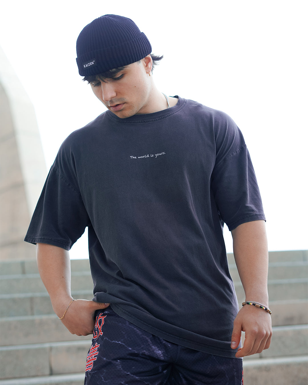 DANNY X KAIZEN OVERSIZED THE WORLD IS YOURS T-SHIRT
