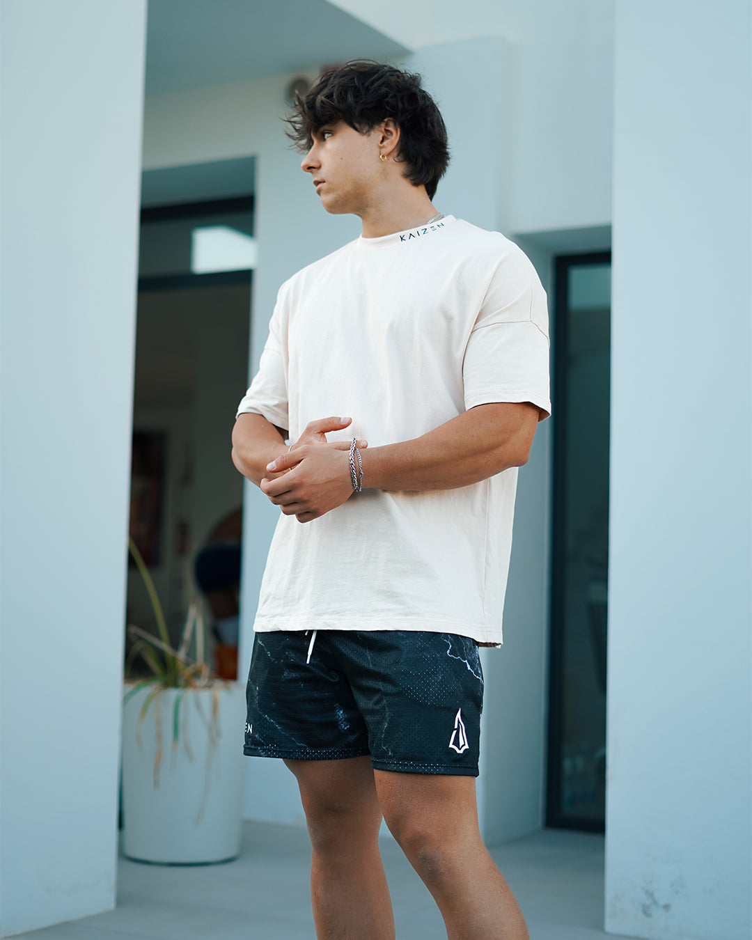 Leg-Day Shorts - Black Marble