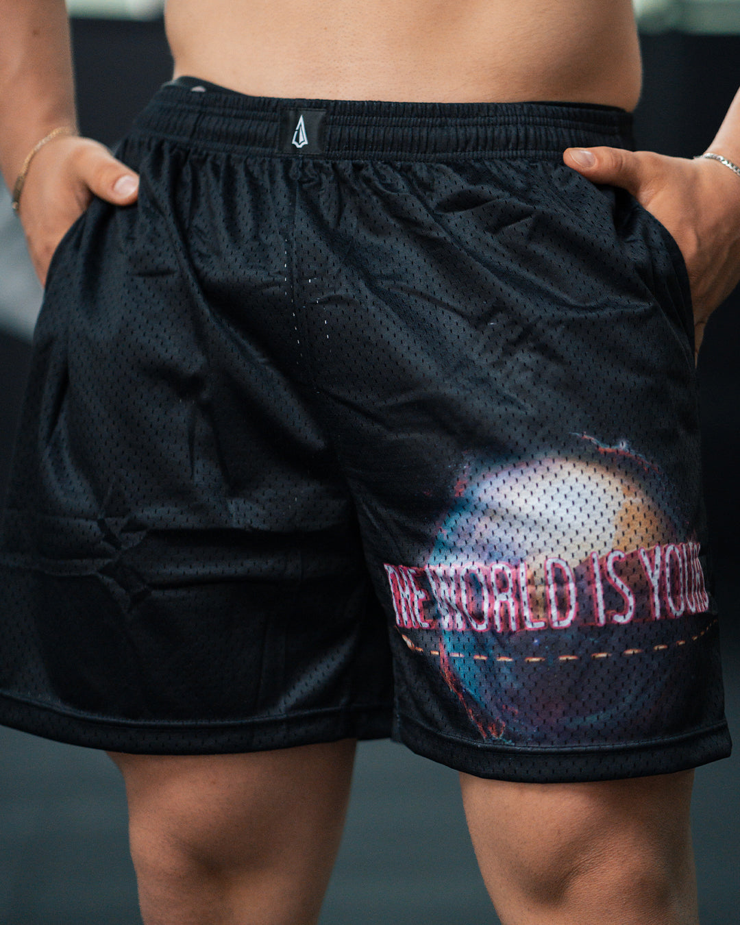LEG-DAY SHORTS - THE WORLD IS YOURS