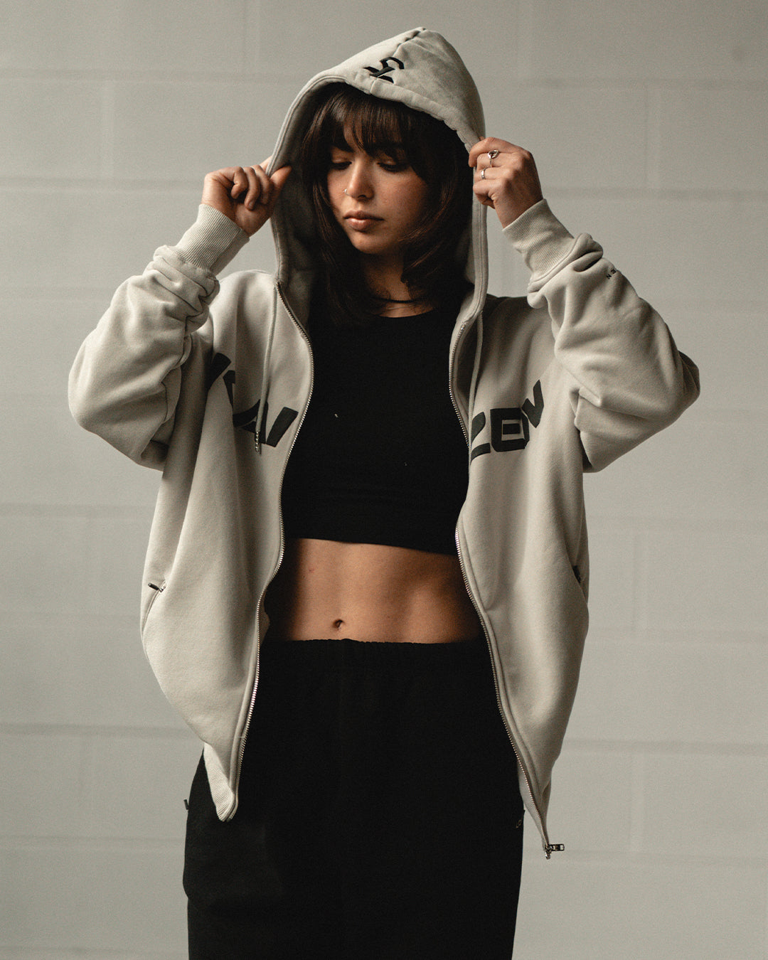 TEAM KAIZEN™ OVERSIZE FULL ZIP HOODIE