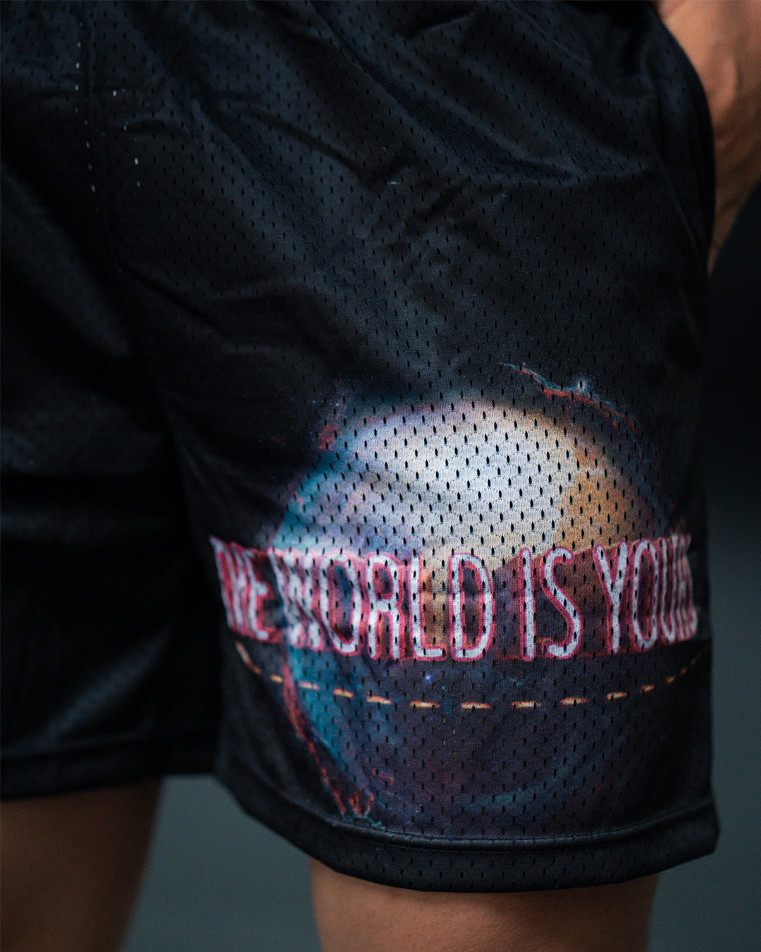LEG-DAY SHORTS - THE WORLD IS YOURS