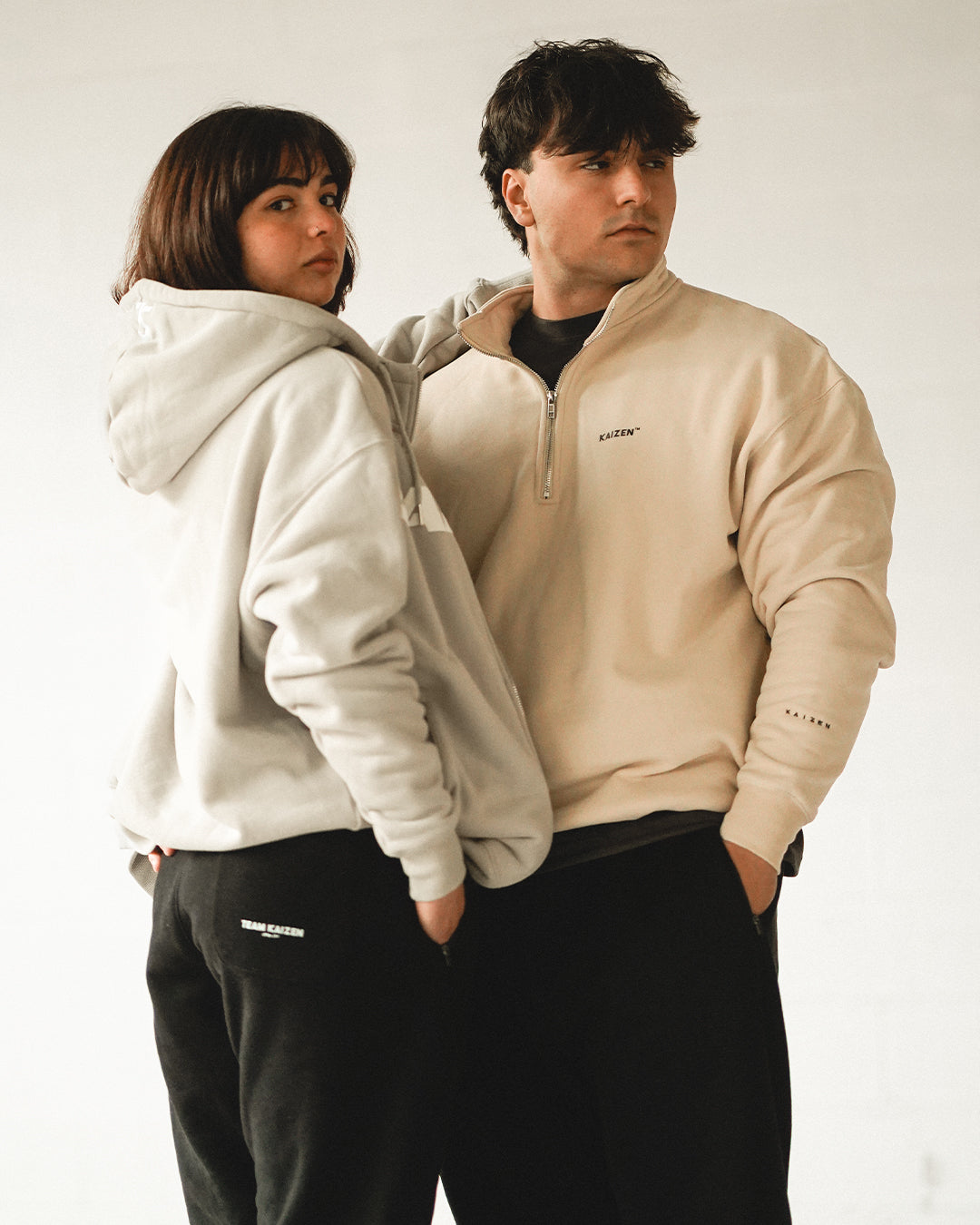 TEAM KAIZEN™ OVERSIZE 1/4 ZIP PULLOVER