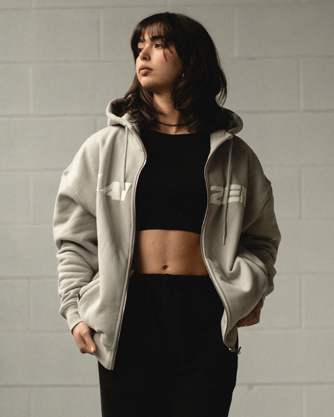 TEAM KAIZEN™ OVERSIZE FULL ZIP HOODIE