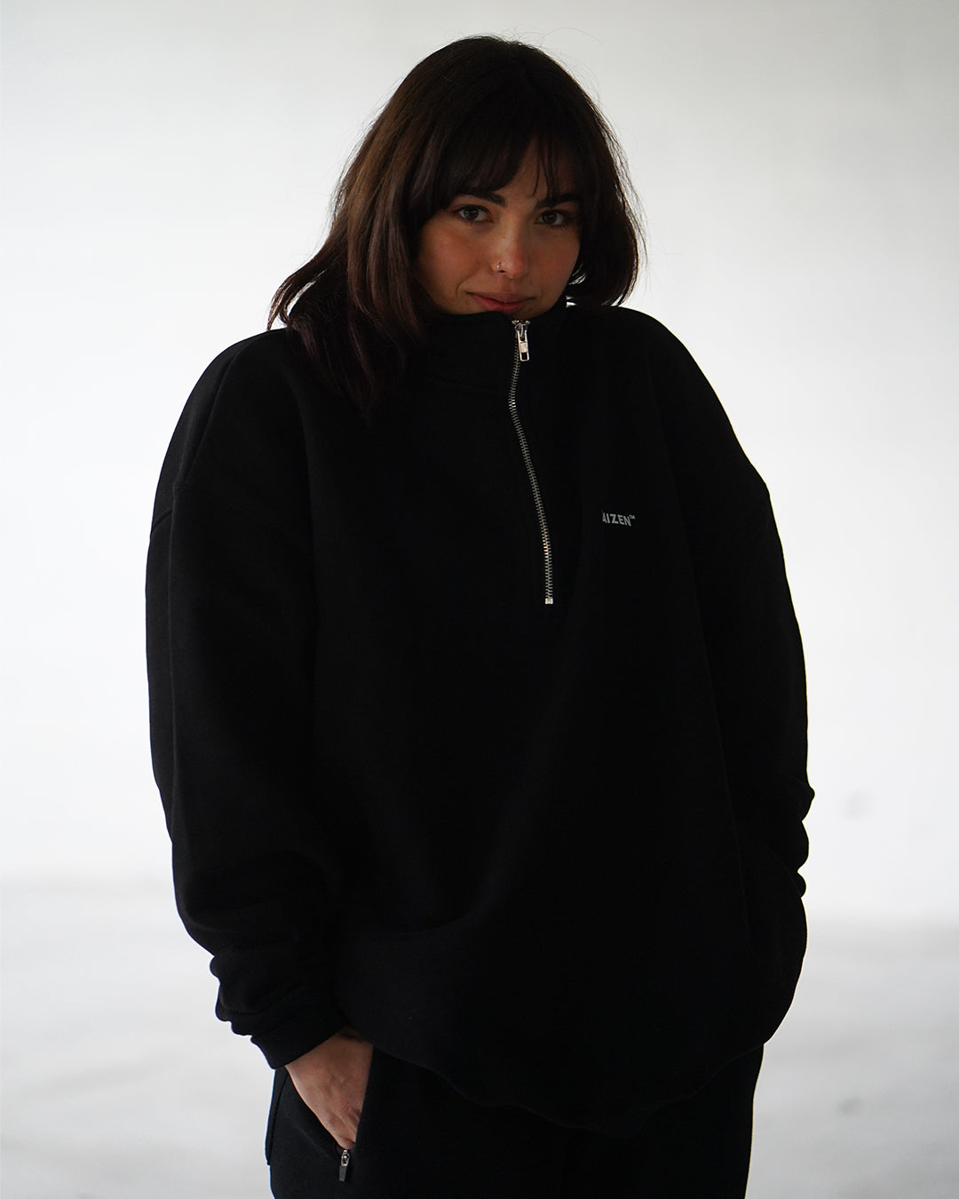 TEAM KAIZEN™ OVERSIZE 1/4 ZIP PULLOVER
