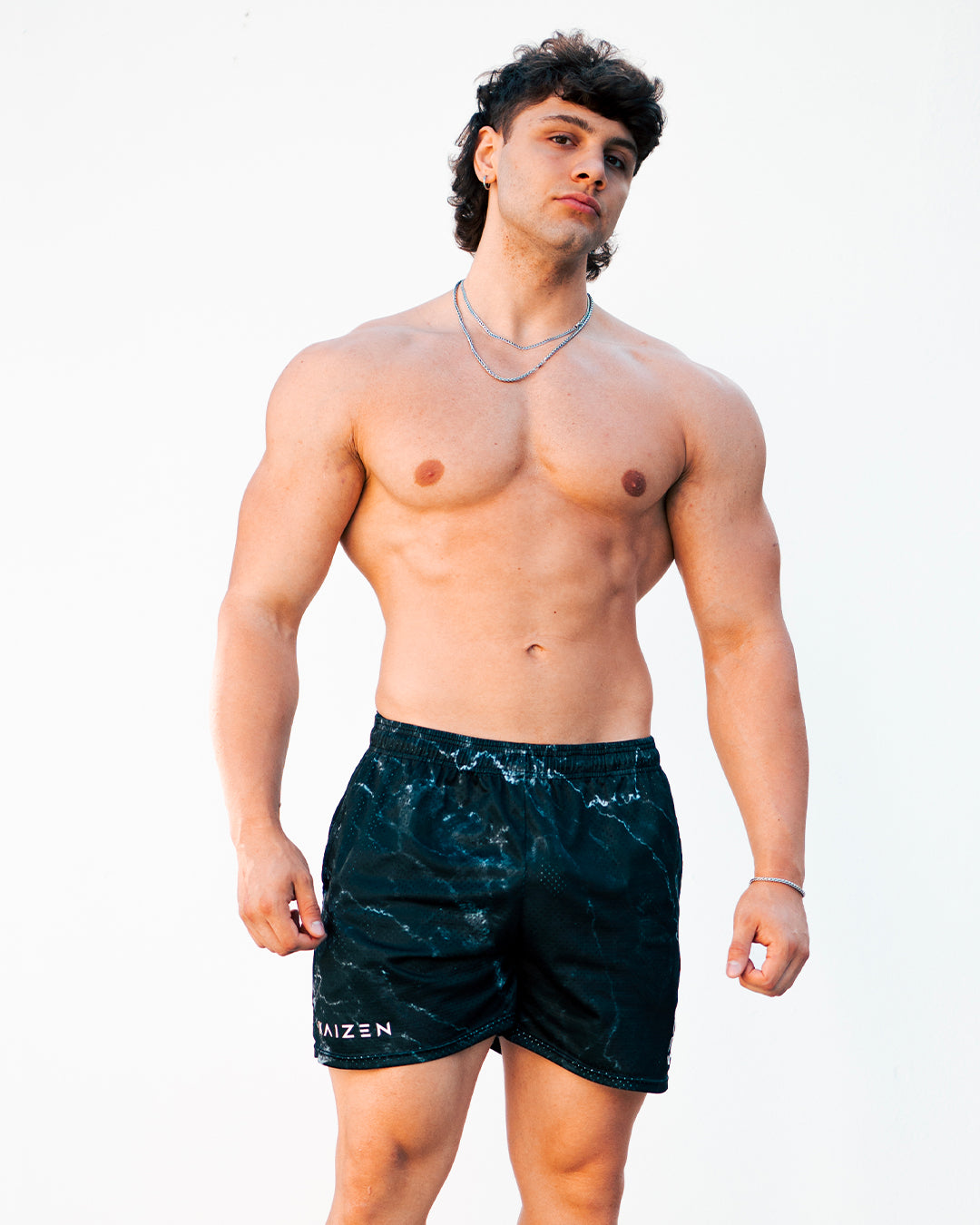 Leg-Day Shorts - Black Marble