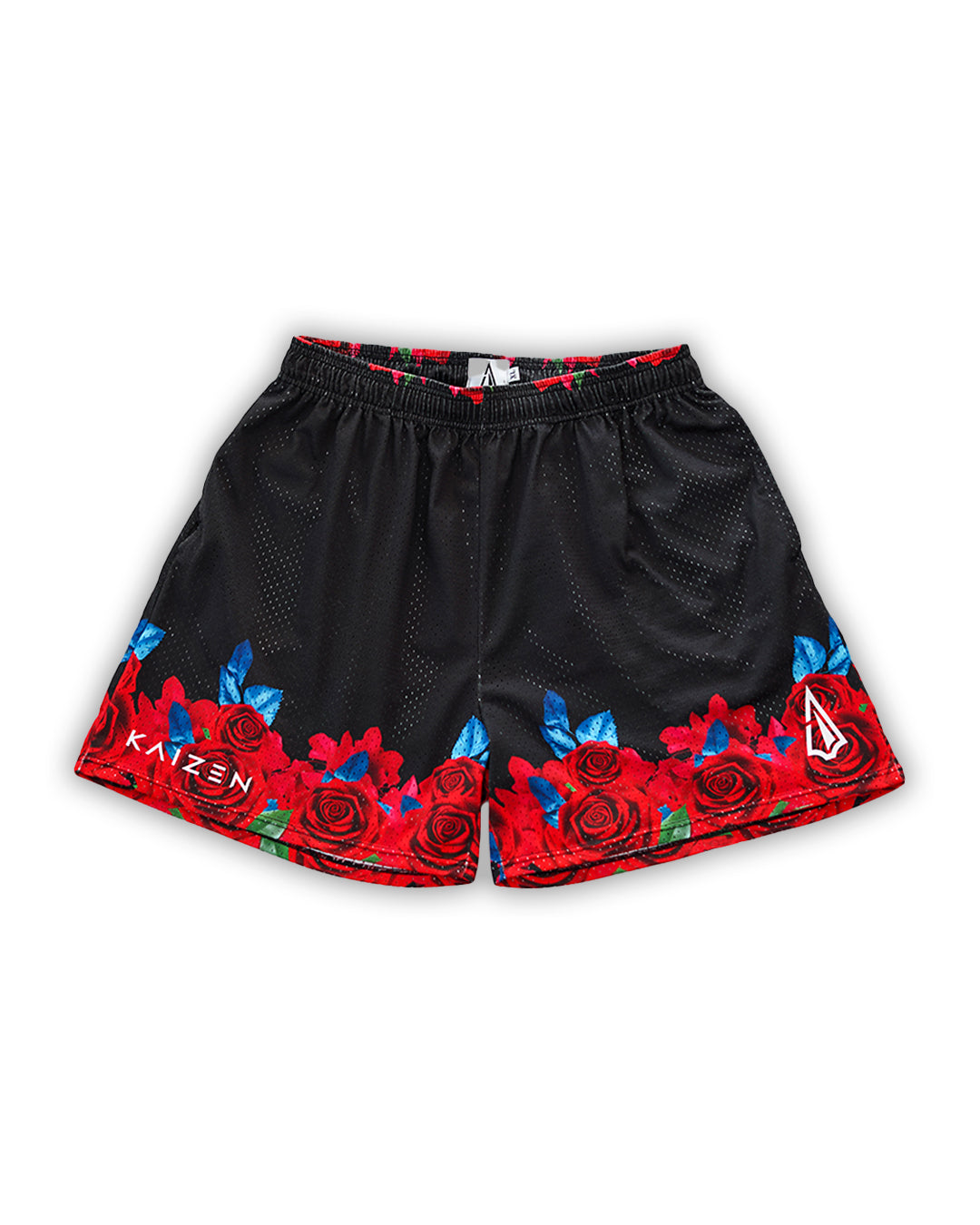 Leg-Day Shorts - Black Roses