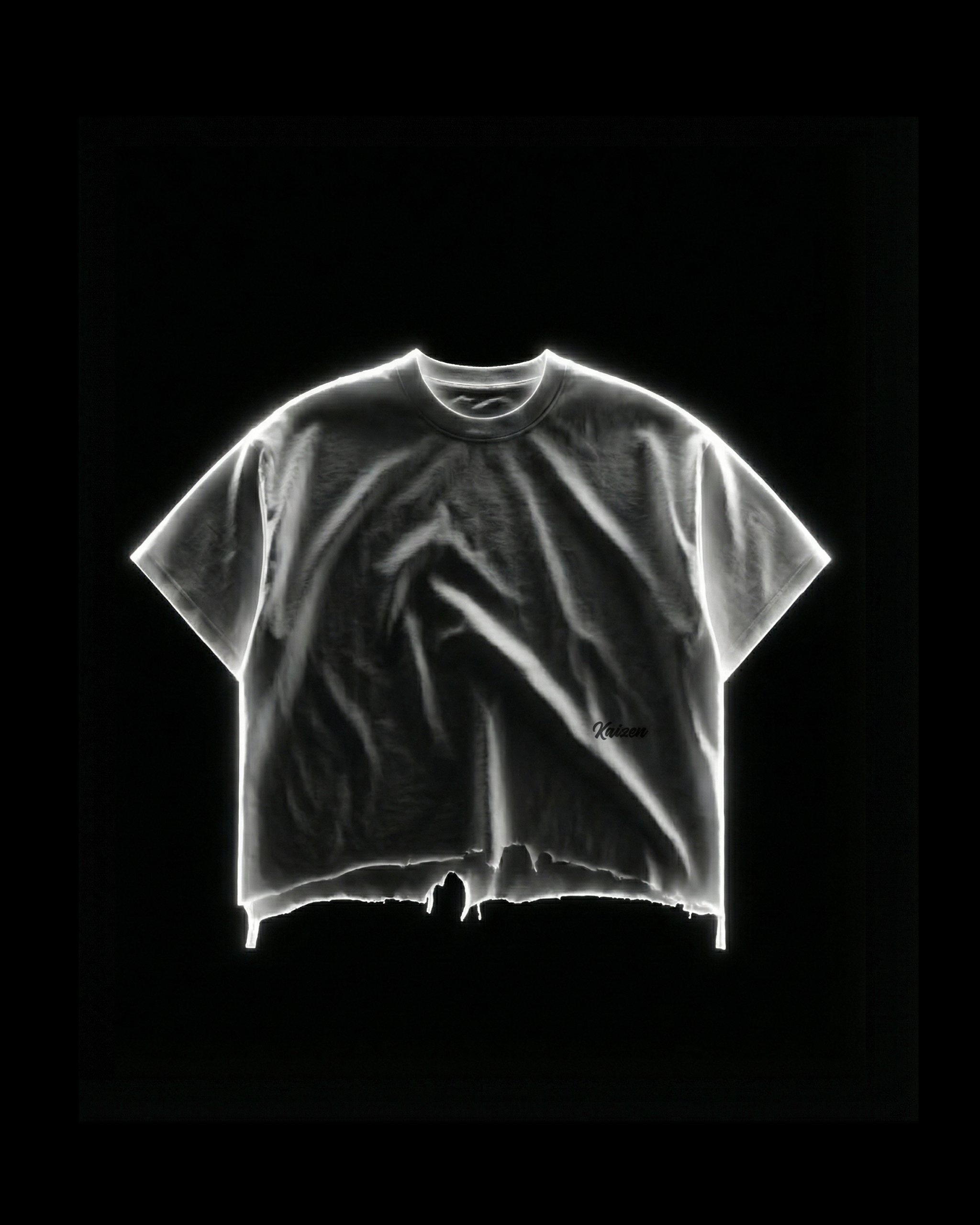 K-02 VINTAGE WASH BOXY DISTRESSED T-SHIRT - Off-White