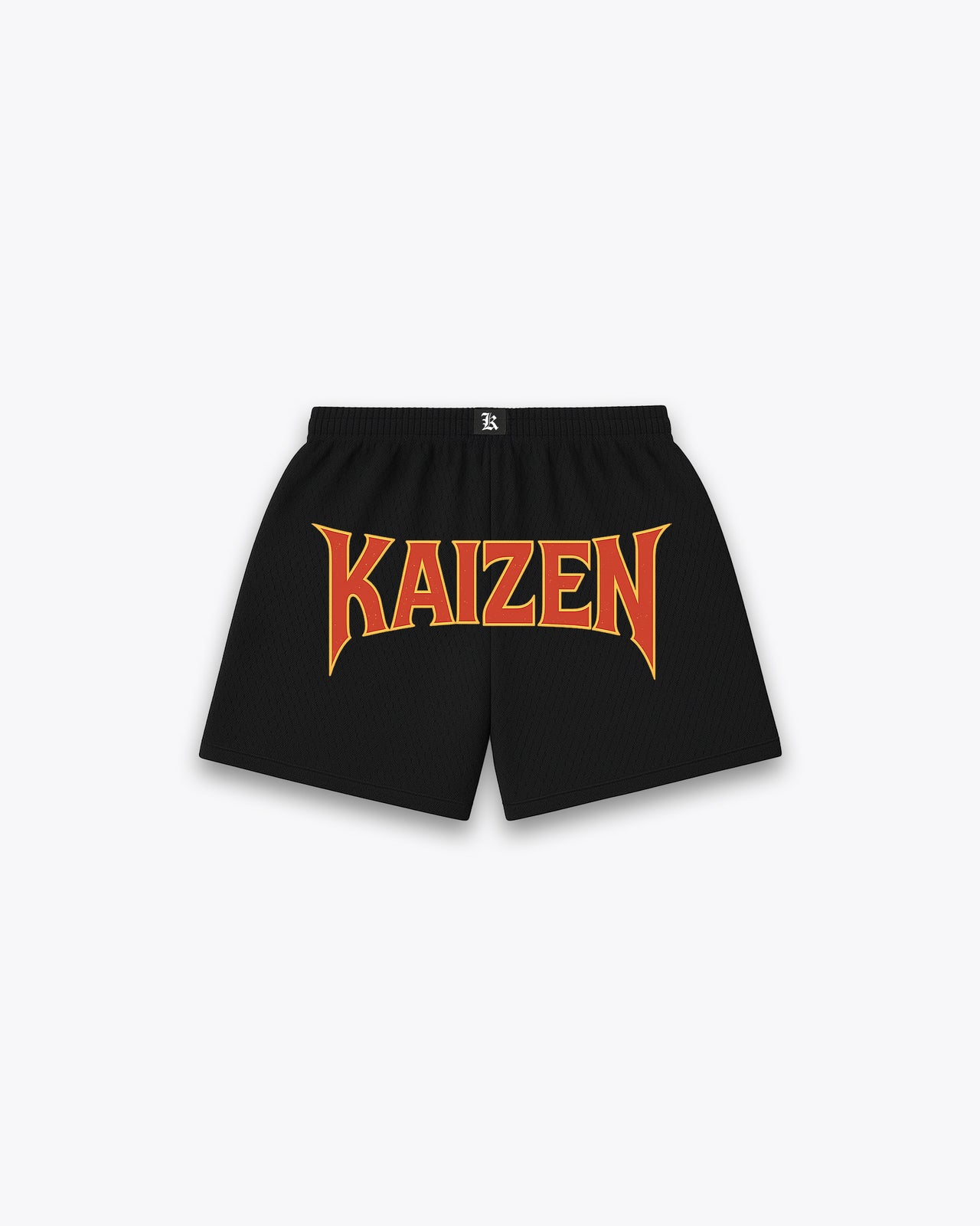 LEG-DAY MESH SHORT - BLAZE / BLACK