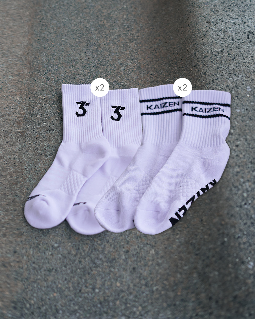 4-PACK SOCKS - WHITE