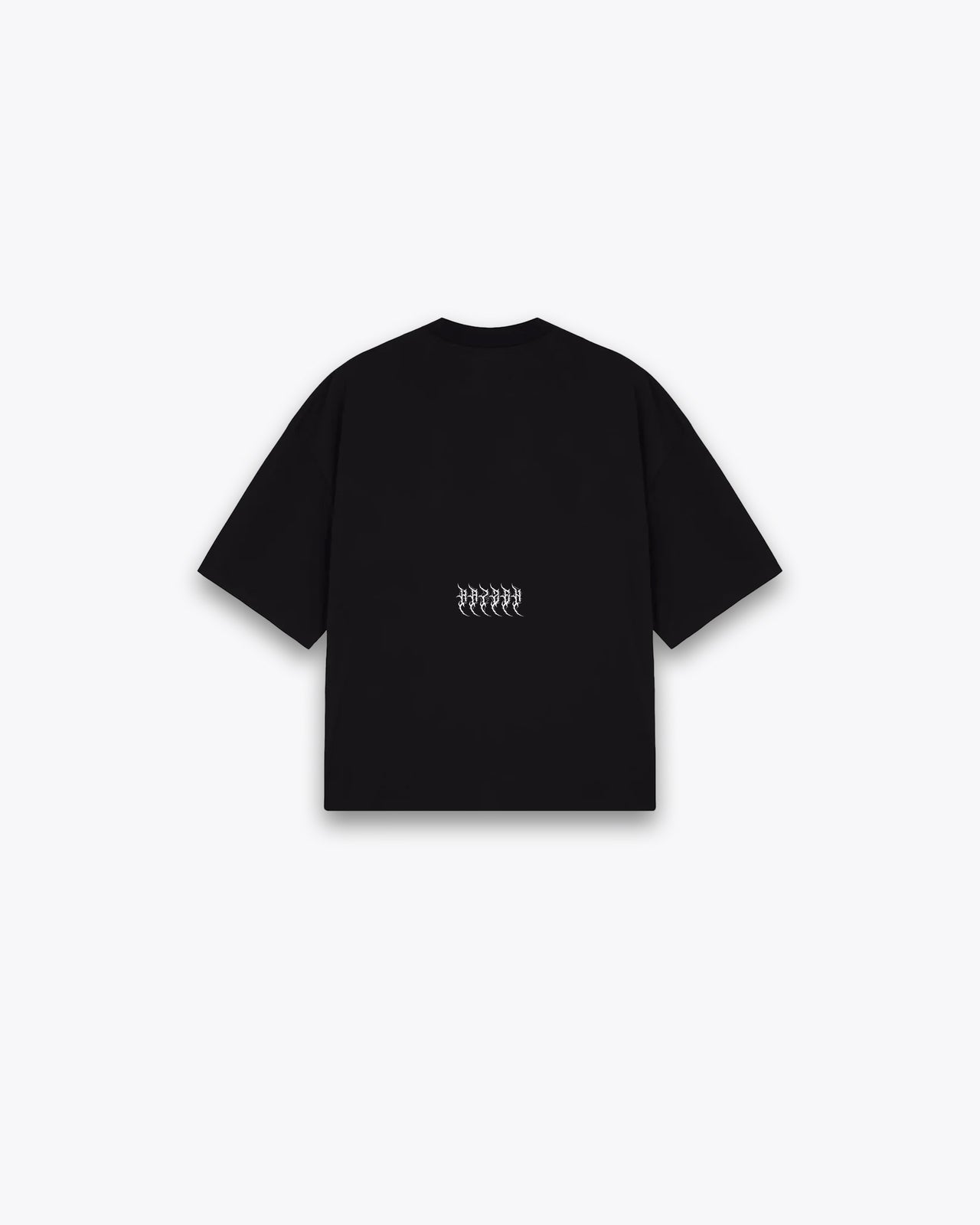 ROUGH CUT CROPPED OVERSIZE T-SHIRT - MYSTICAL / BLACK