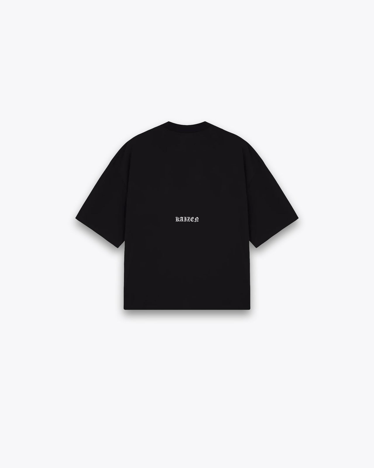 ROUGH CUT CROPPED OVERSIZE T-SHIRT - DEATH METAL / BLACK