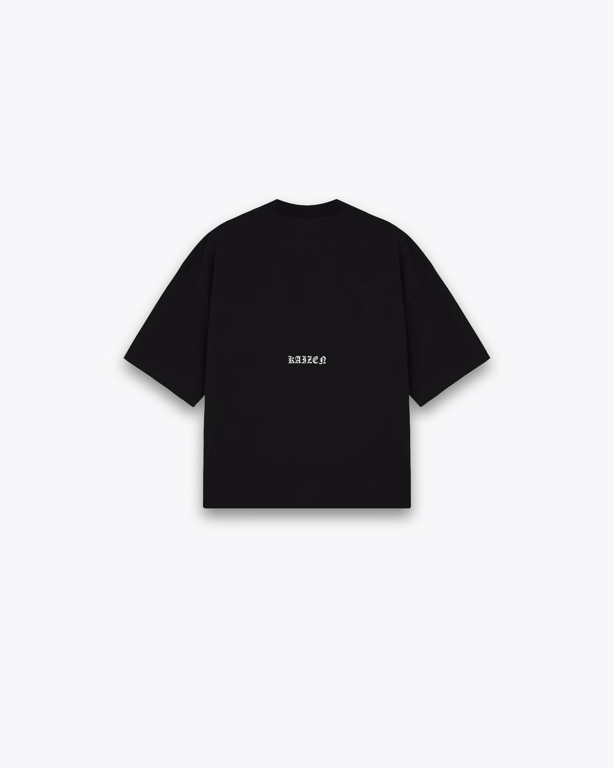 ROUGH CUT CROPPED OVERSIZE T-SHIRT - DEATH METAL / BLACK