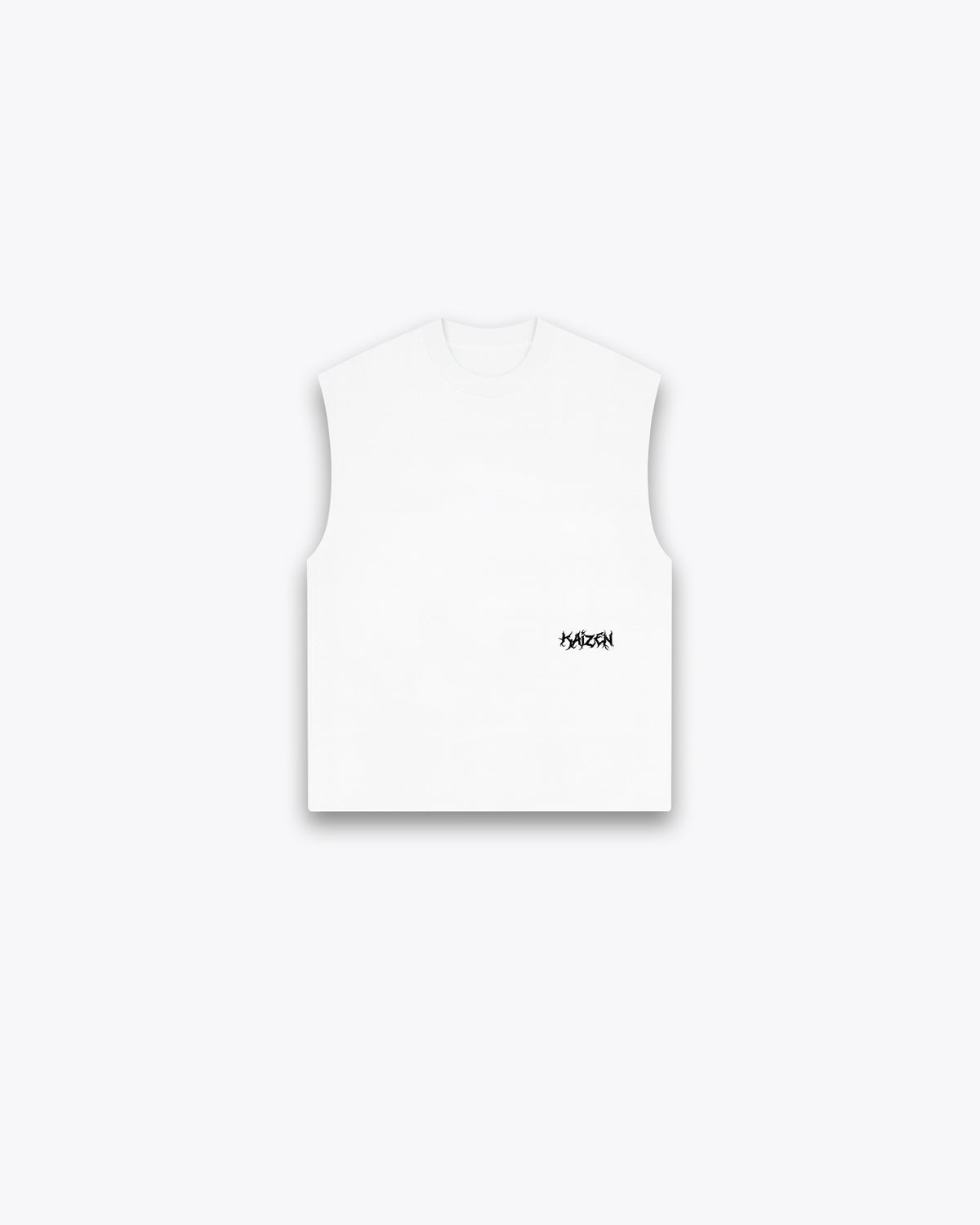 ROUGH CUT CROPPED OVERSIZE TANK - ARCHANGEL / WHITE