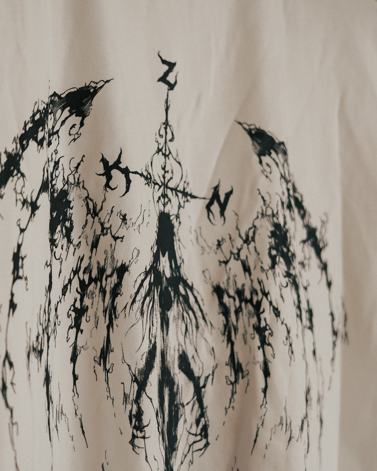 ROUGH CUT CROPPED OVERSIZE TANK - ARCHANGEL / WHITE