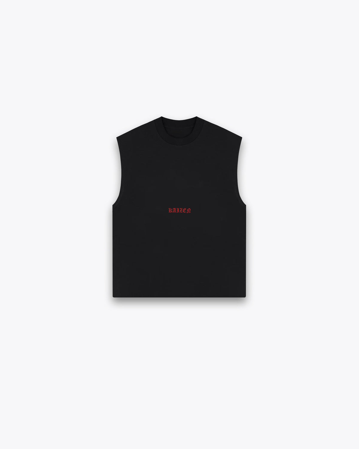 ROUGH CUT CROPPED OVERSIZE TANK - RED DEMON / BLACK