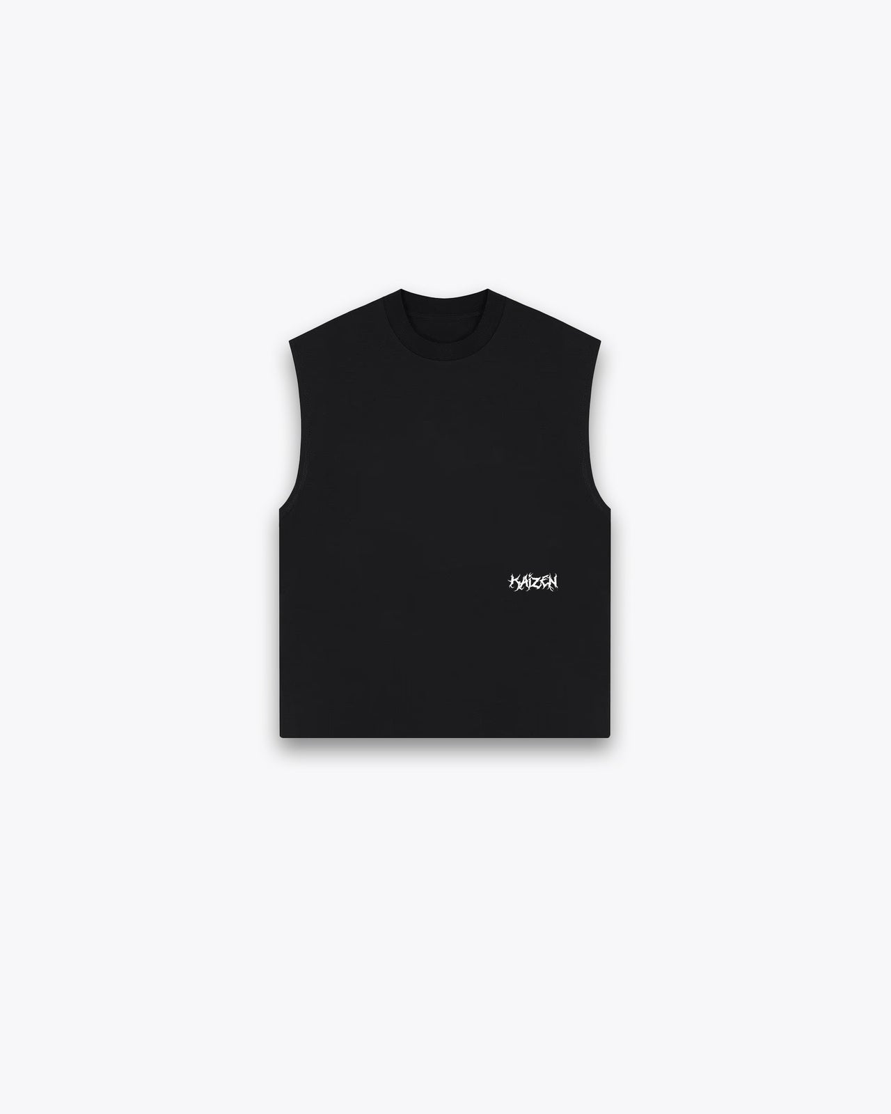 ROUGH CUT CROPPED OVERSIZE TANK - ARCHANGEL / BLACK