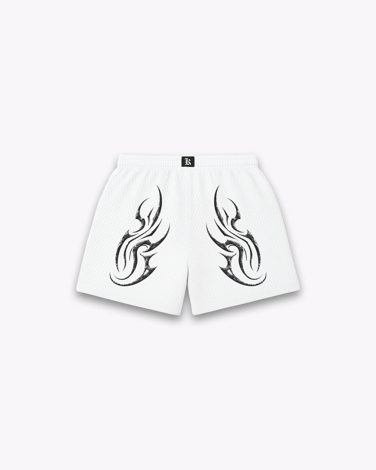 LEG-DAY MESH SHORT ARKANGEL WINGS - WHITE
