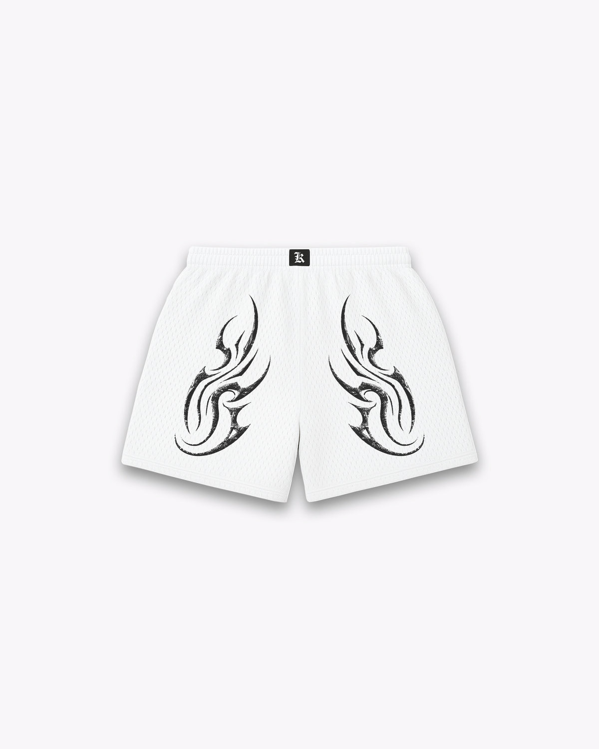 LEG-DAY MESH SHORT ARKANGEL WINGS - WHITE