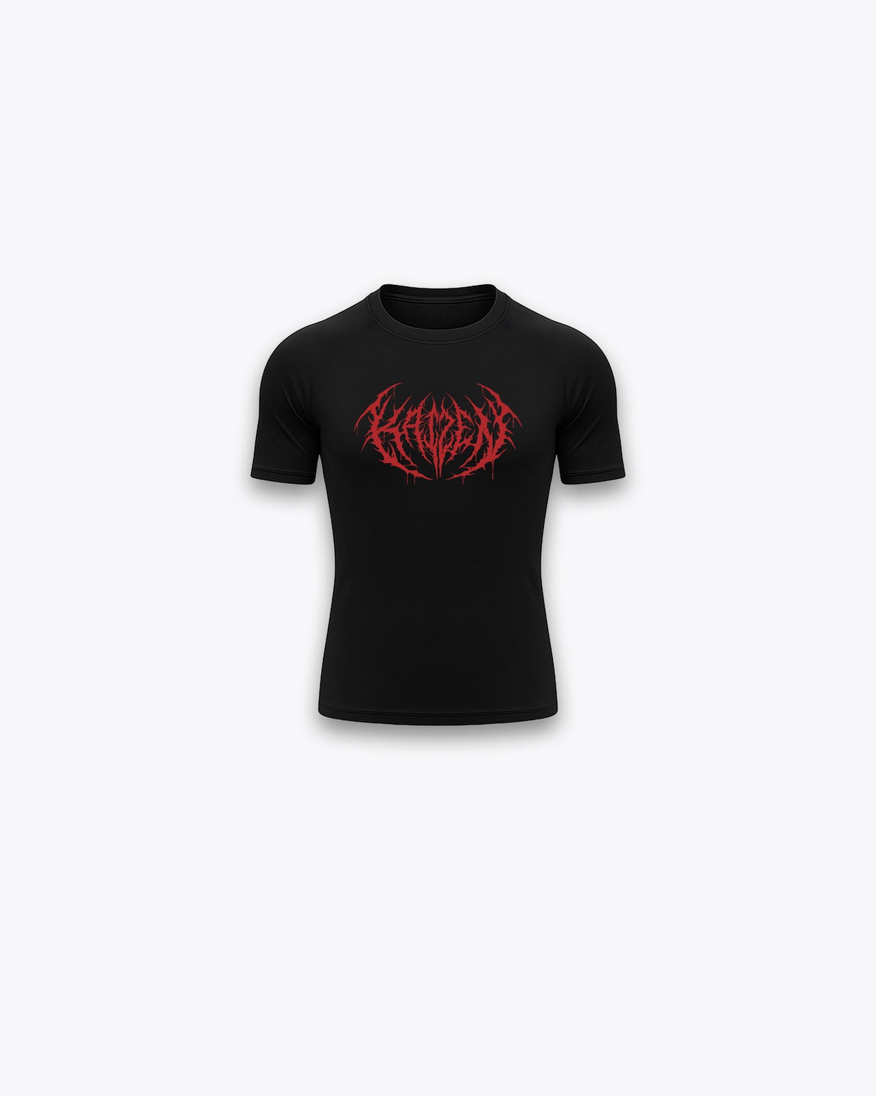SHORTSLEEVE COMPRESSION T-SHIRT - RED CRAZE / BLACK