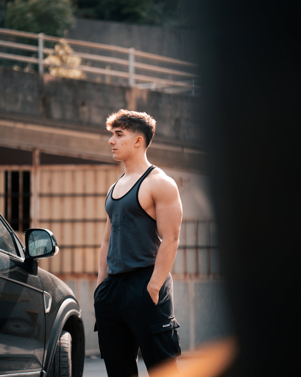 STRINGER TANK - REVENGE / GREY