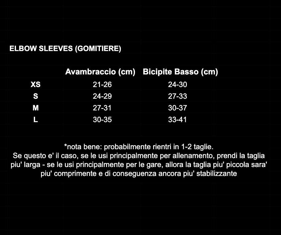 ELBOW SLEEVES - GOMITIERE