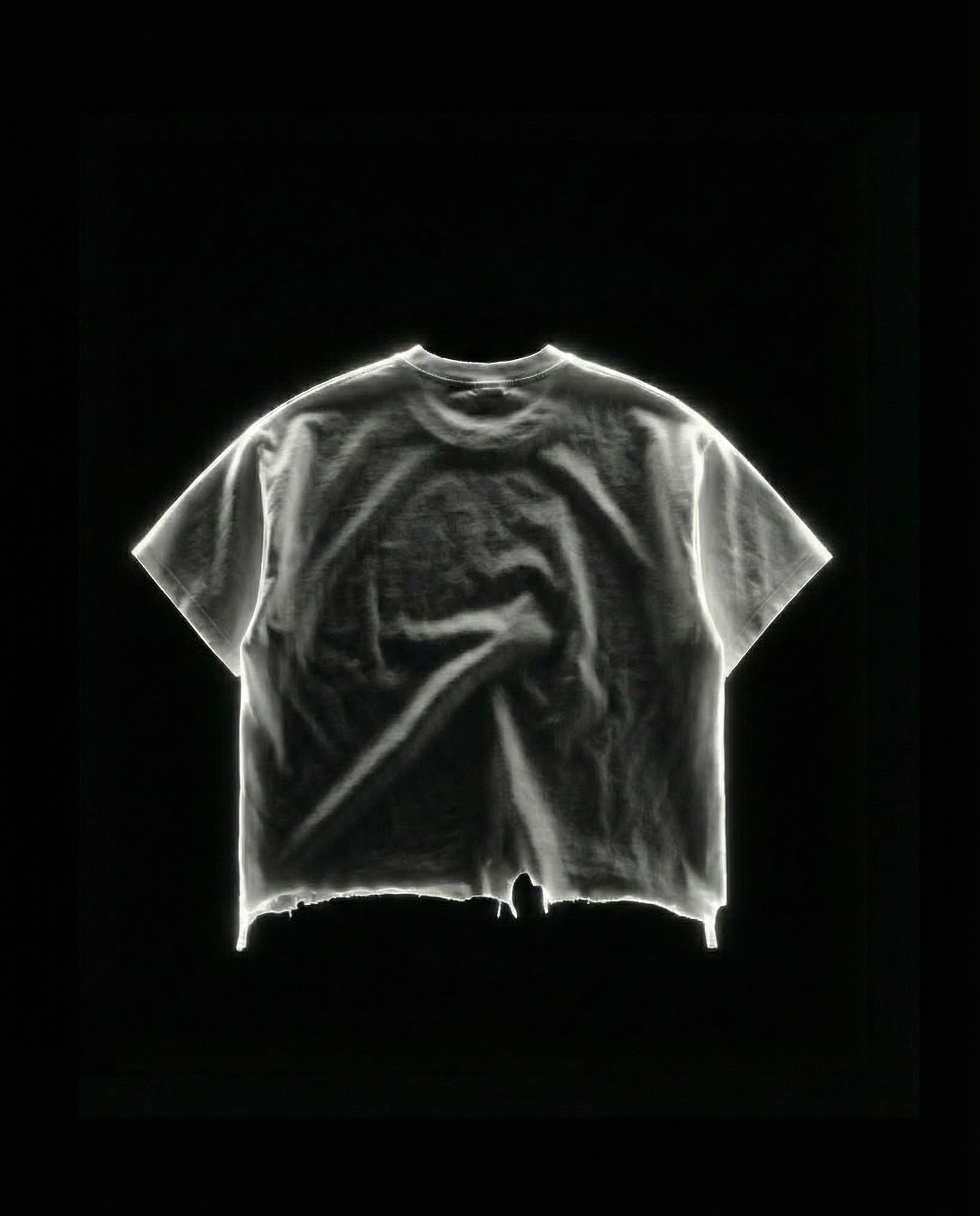 K-02 VINTAGE WASH BOXY DISTRESSED T-SHIRT - Off-White