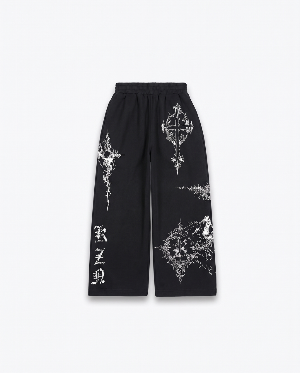 K-02 NO-CUFF SYGILLISM JOGGERS - DISTRESSED
