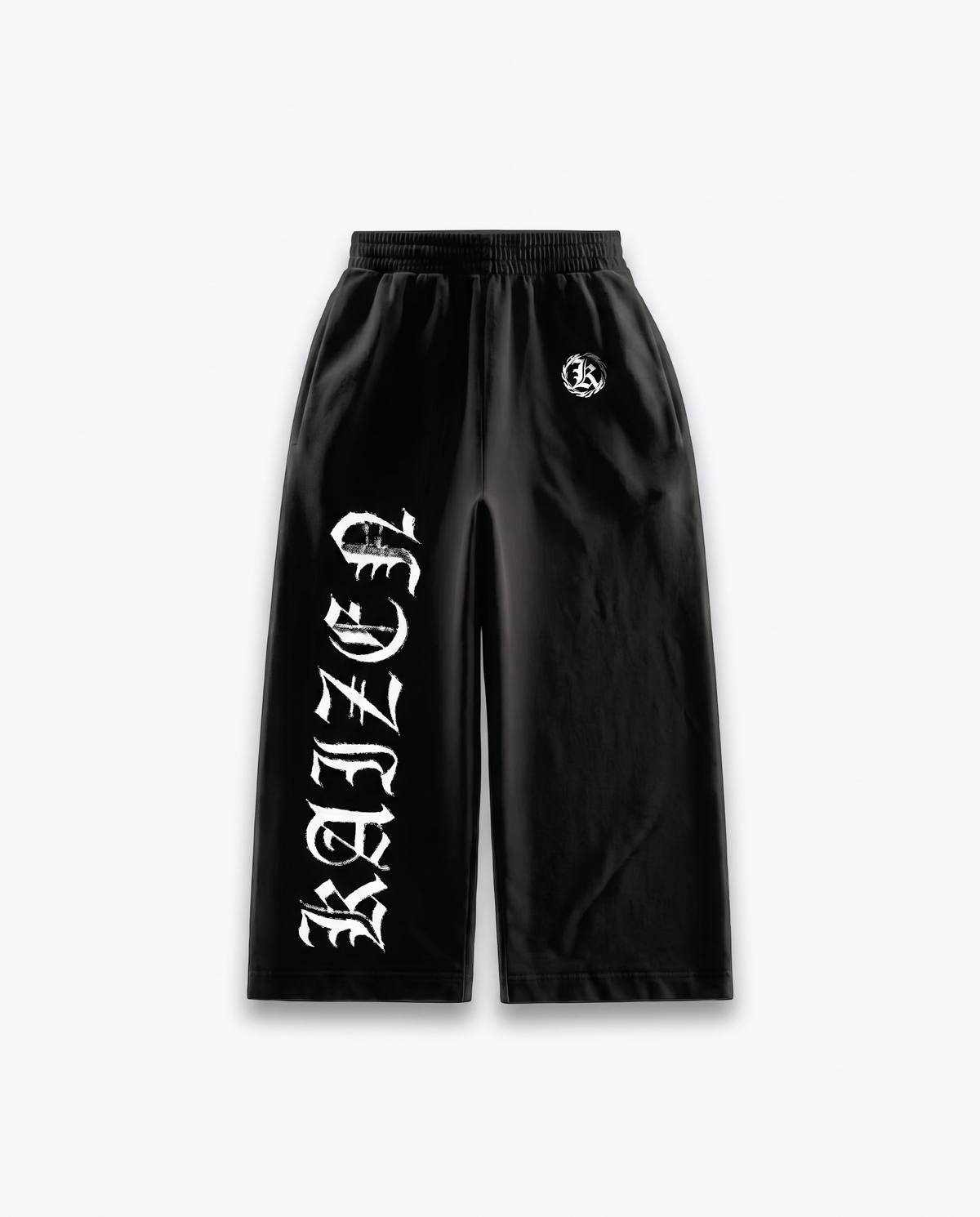 K-01 OG SET BAGGY NO-CUFF JOGGERS - BLACK