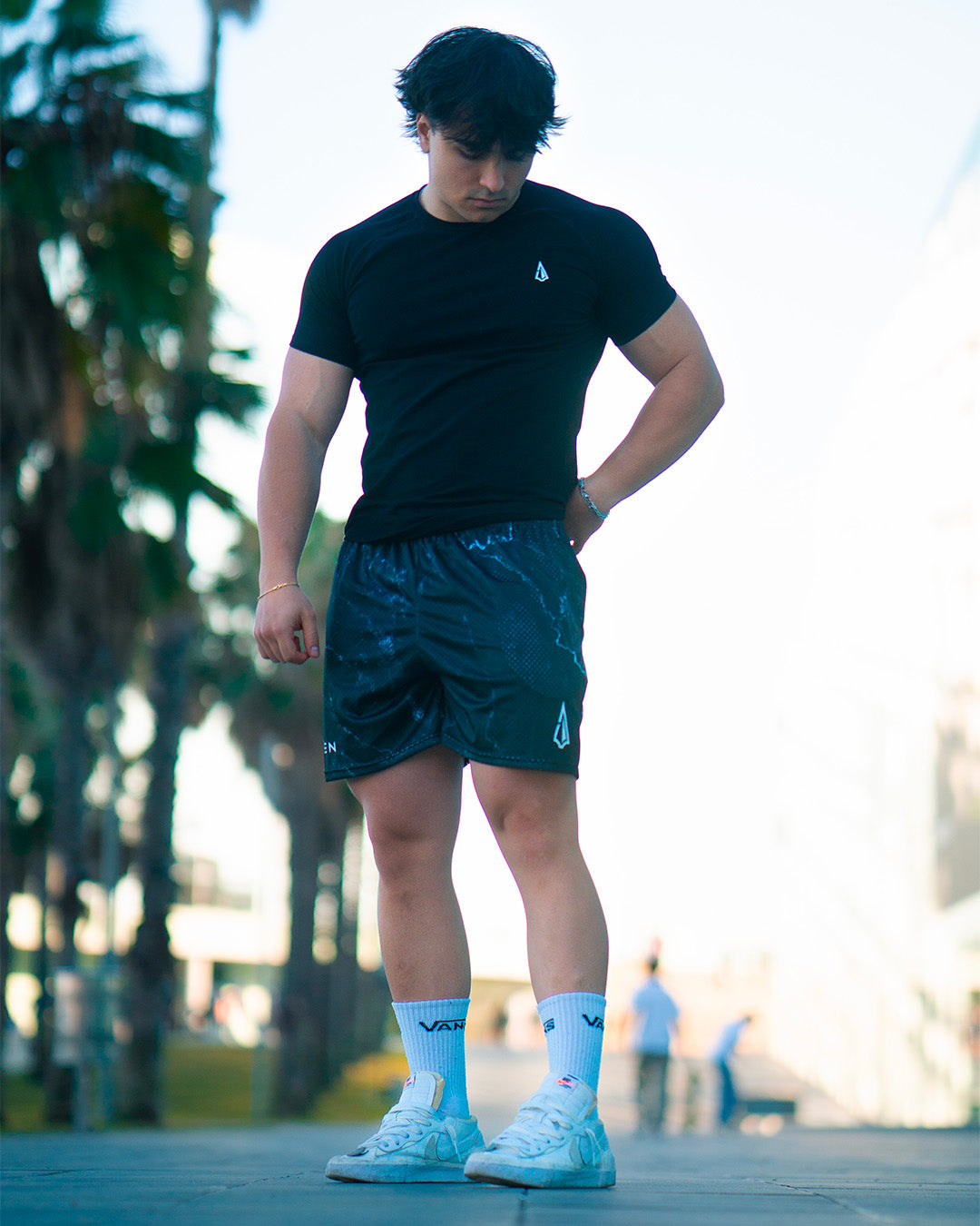 Leg-Day Shorts - Black Marble
