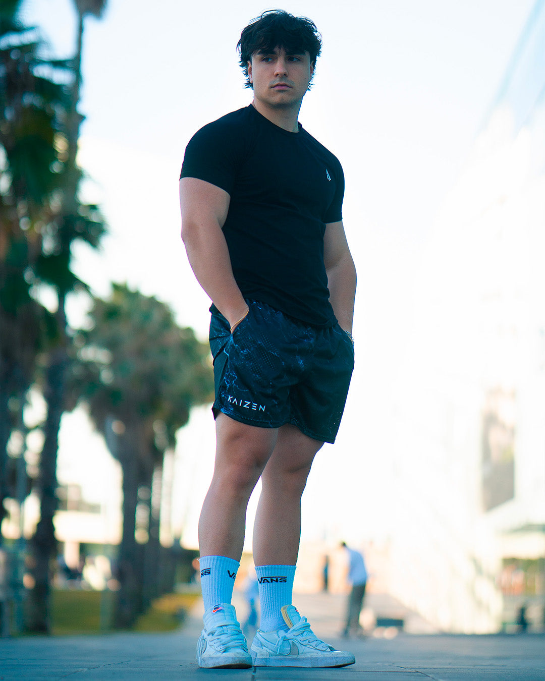 Leg-Day Shorts - Black Marble