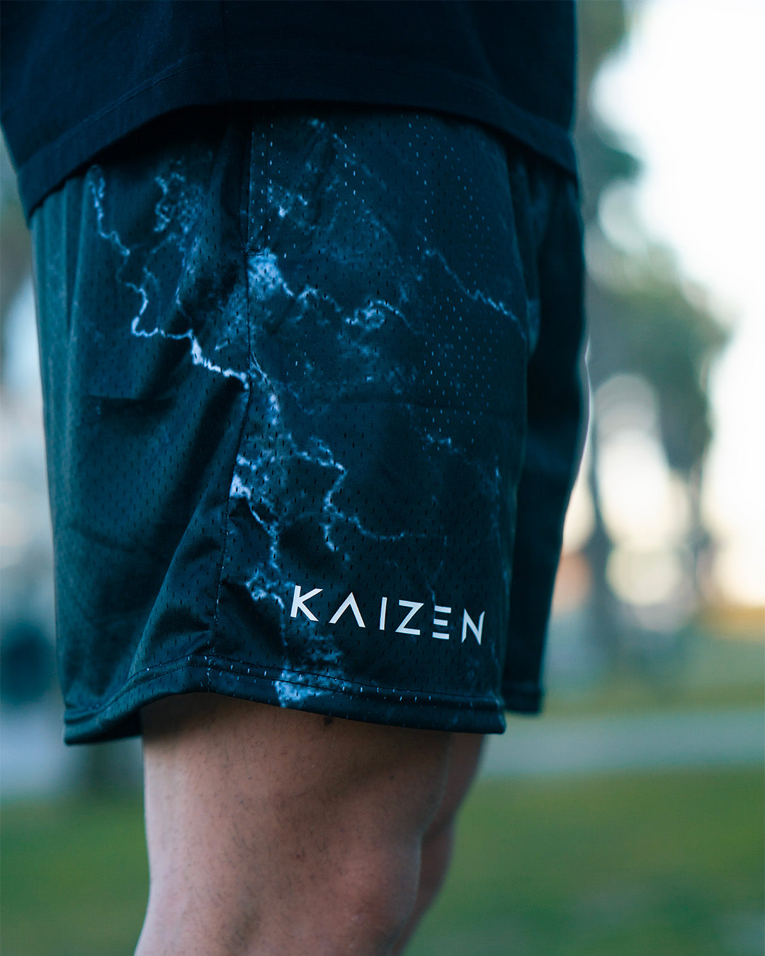 Leg-Day Shorts - Black Marble