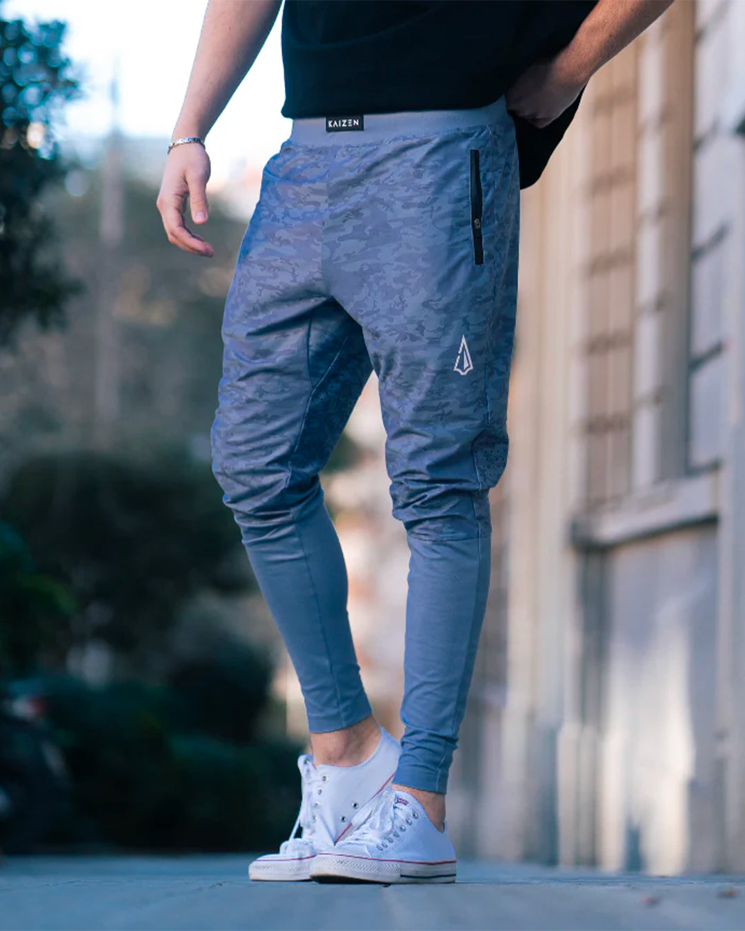 TECH JOGGERS - GREY CAMO