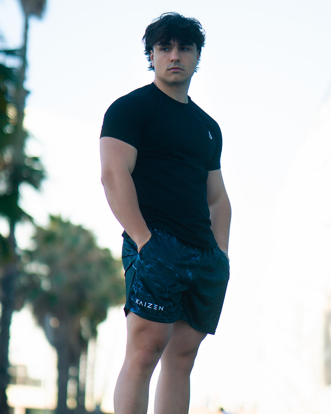 Leg-Day Shorts - Black Marble