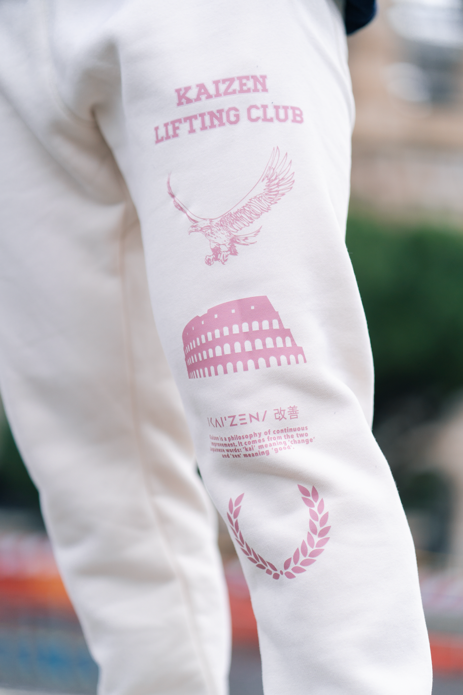 Imperium Joggers - White Cream